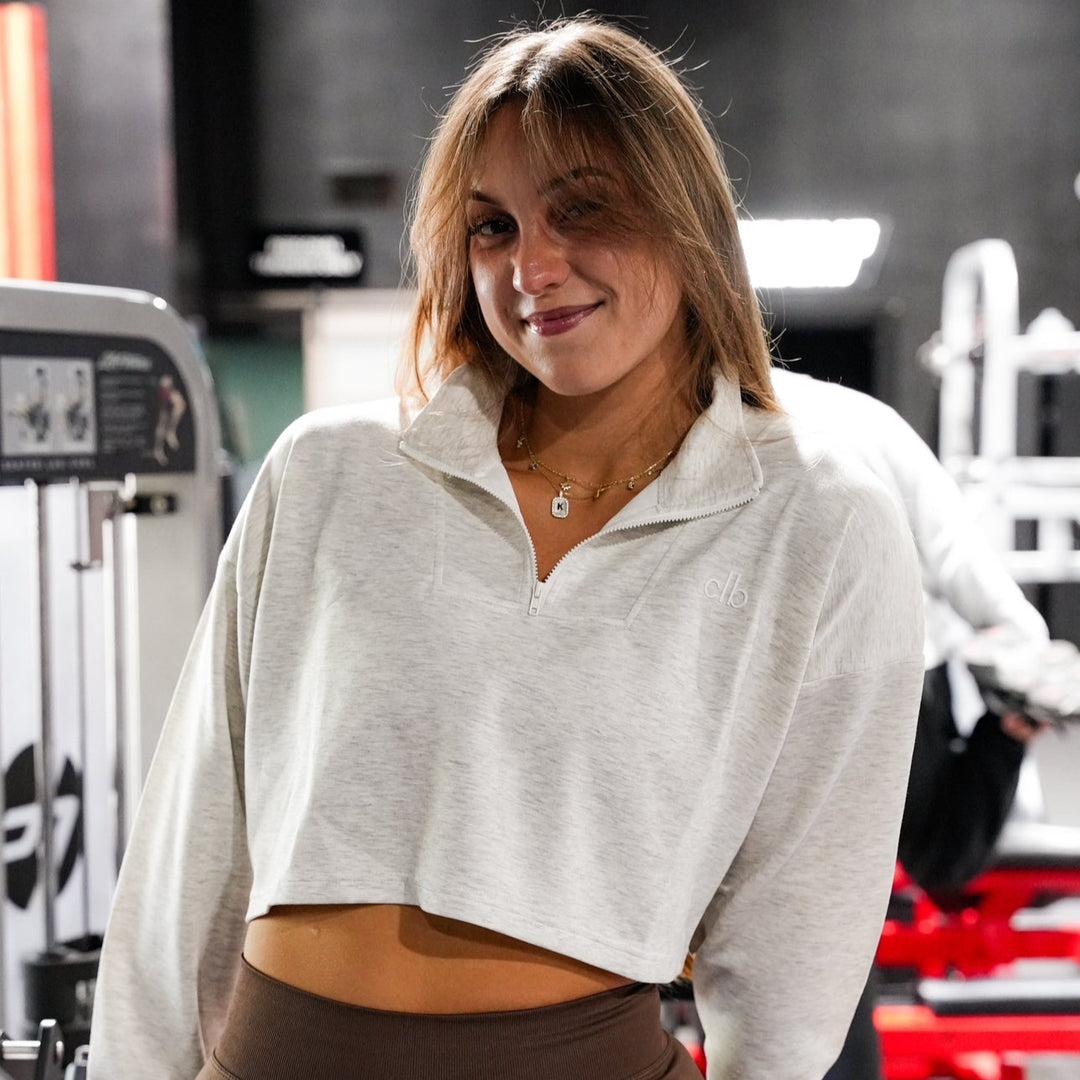 Heather Grey CLB Cropped Jacket
