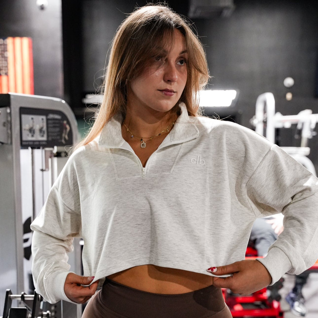 Heather Grey CLB Cropped Jacket