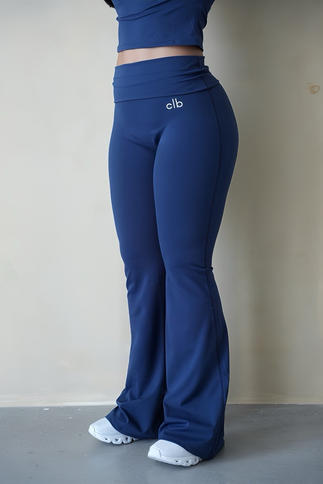 Navy Blue Core Flare Leggings