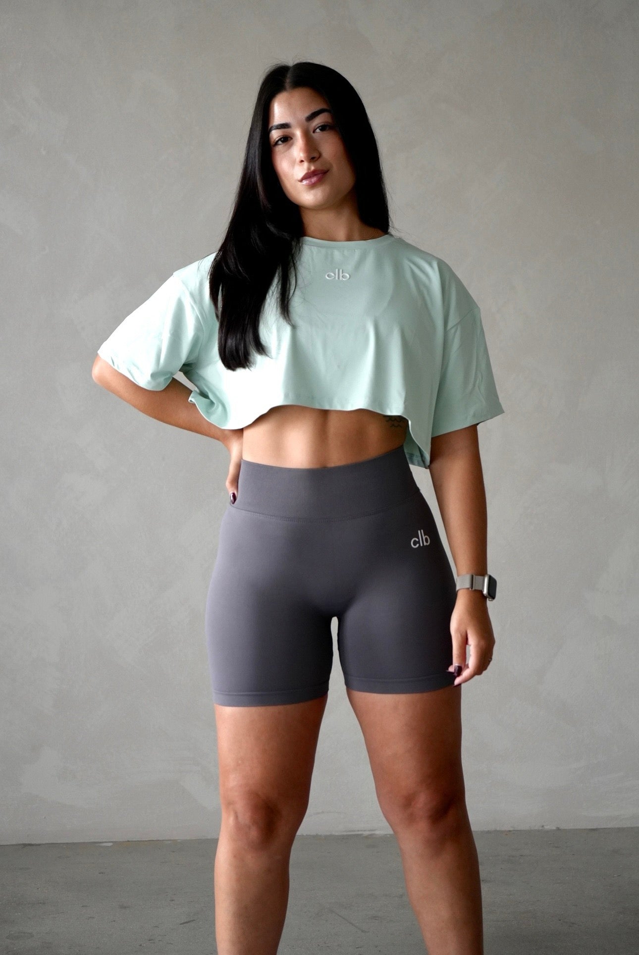 Grey BBL Shorts
