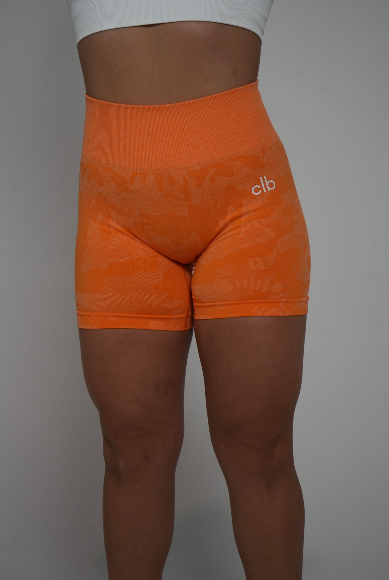 CLB Orange Camo Shorts