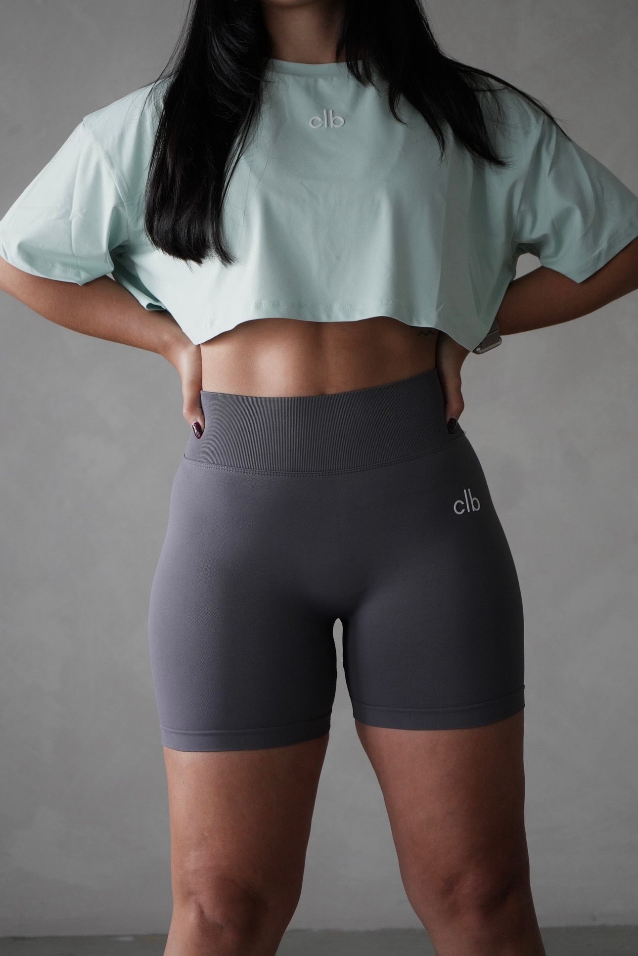 Grey BBL Shorts