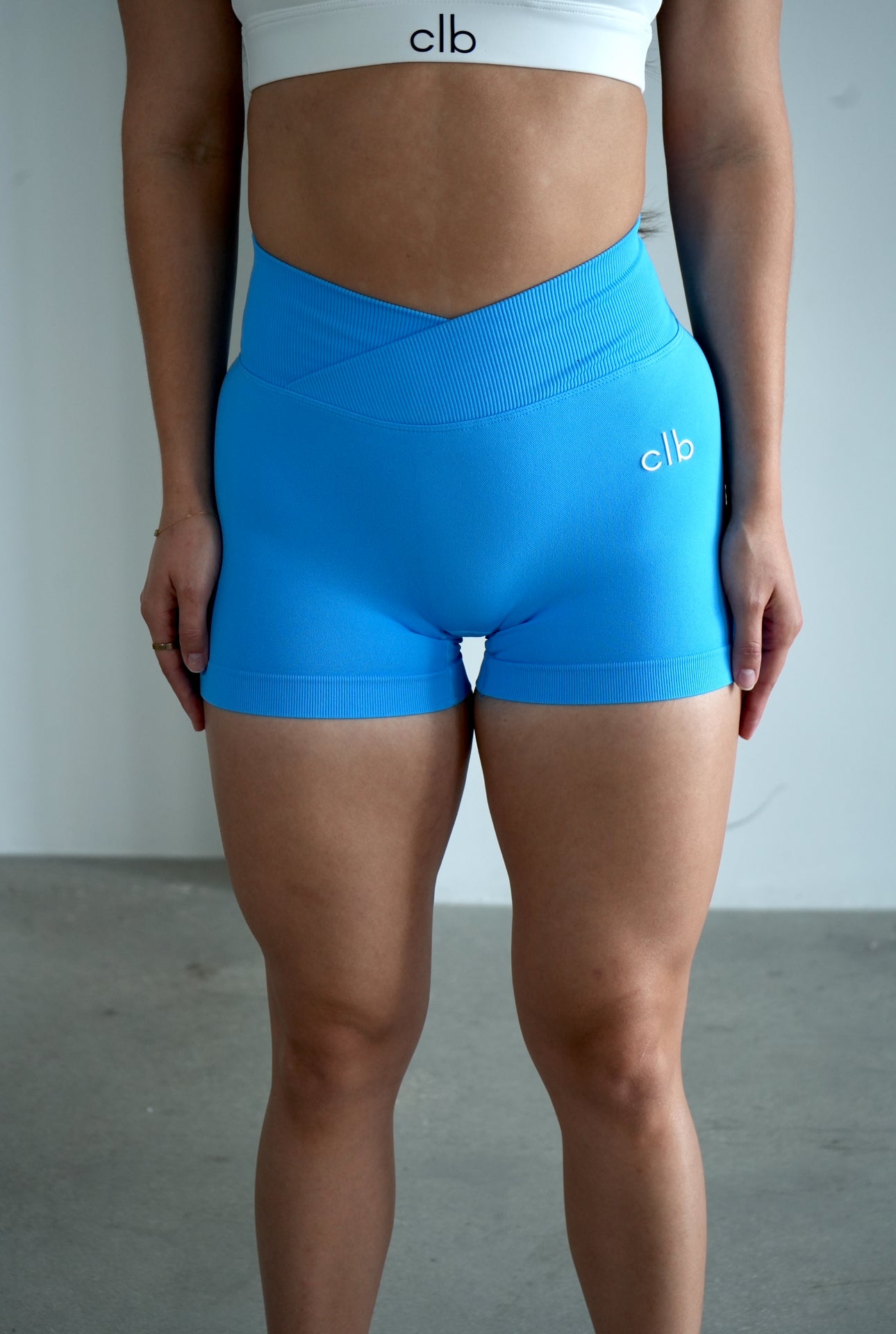Sky Blue V Sculpt Shorts