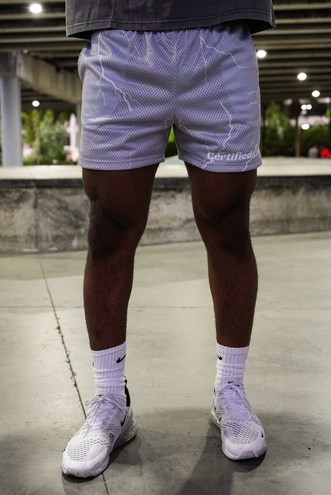 Grey Lighting Shorts