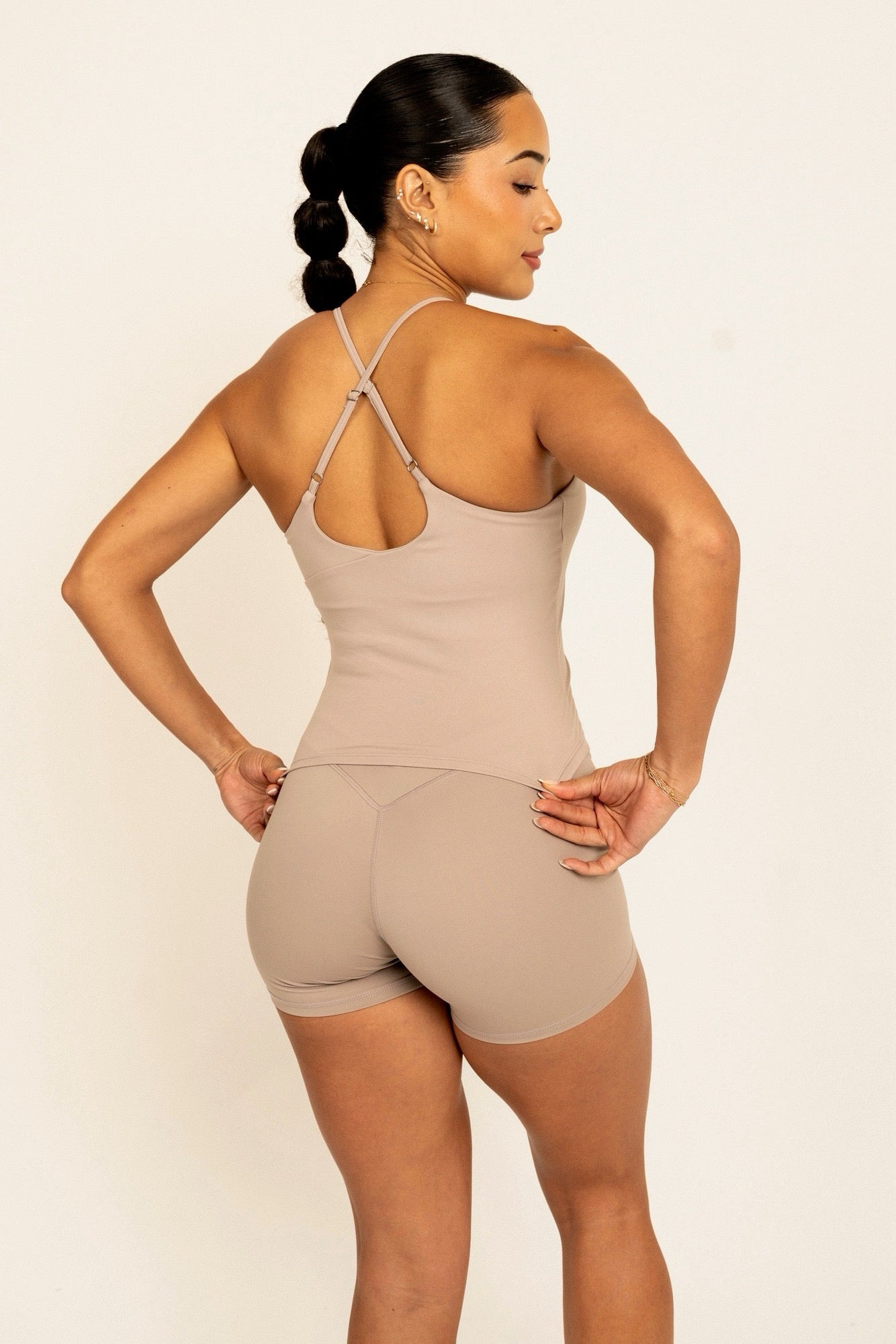 Beige CLBliss Shorts